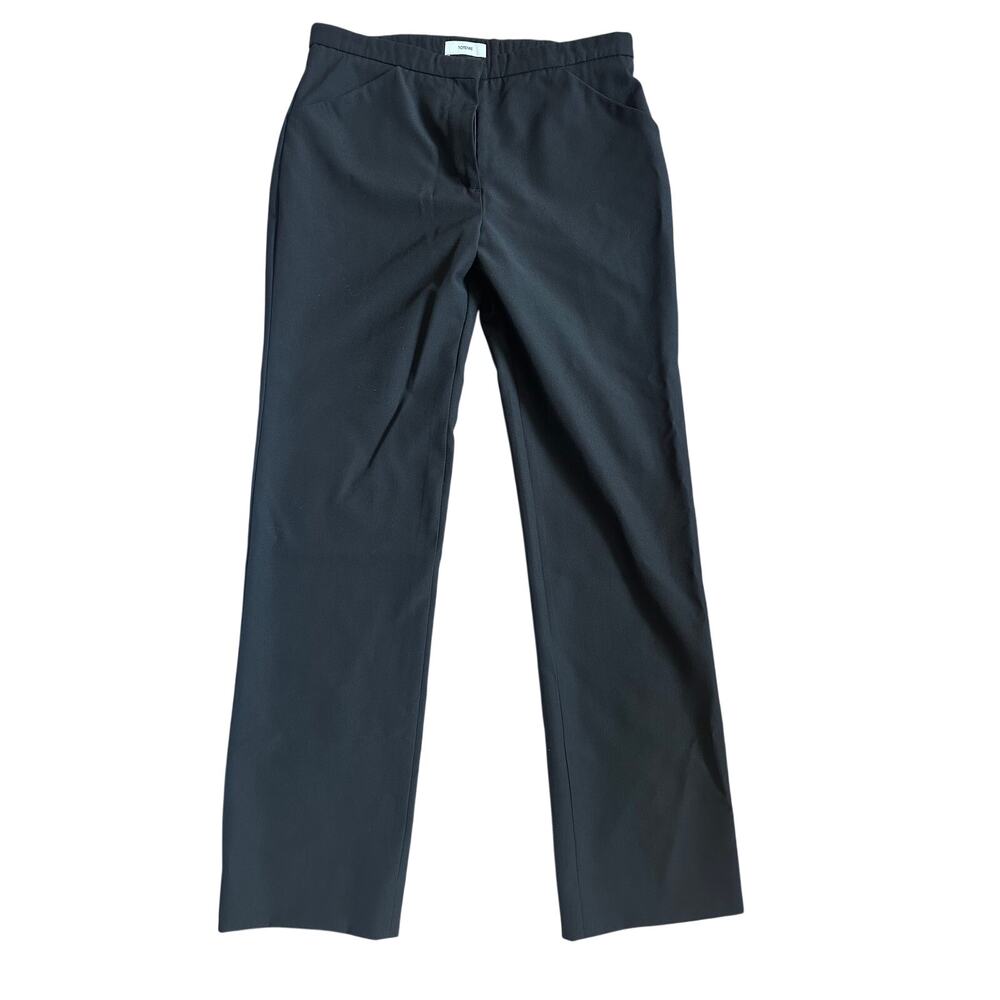 Toteme Cary Virgin Wool Straight Leg Trouser, Black, Size 36